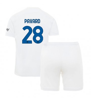 Inter Milan Benjamin Pavard #28 Udebanesæt Børn 2023-24 Kort ærmer (+ korte bukser)